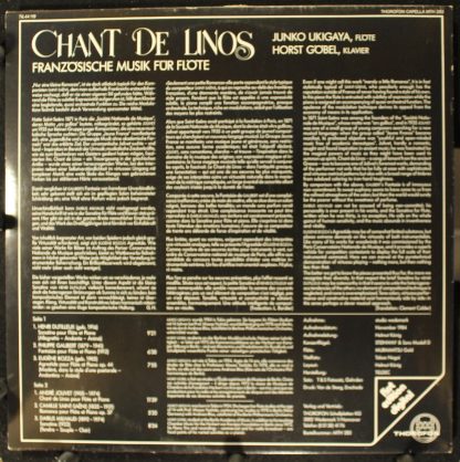 Thorofon Capella MTH 283 - Chant De Linos - Französische Musik F - Image 2