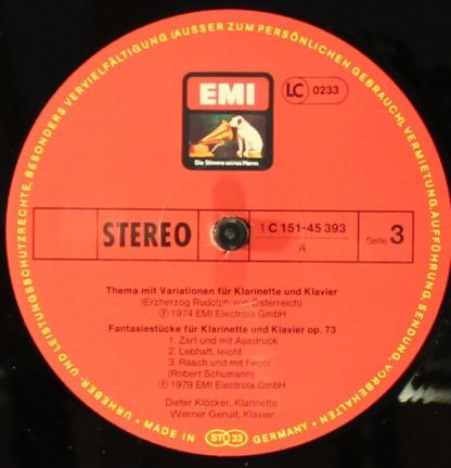 EMI Electrola 1C 151-45 392/93 - Klarinetten Recital - Image 7