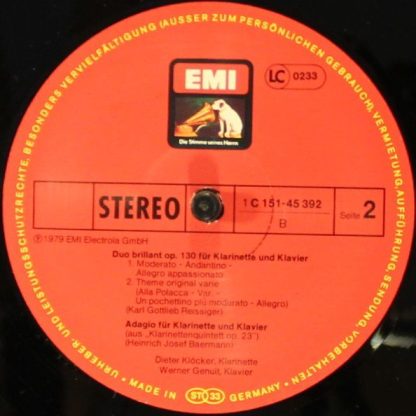 EMI Electrola 1C 151-45 392/93 - Klarinetten Recital - Image 6