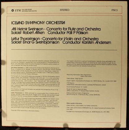 Iceland Music Information Centre ITM 3 - Concerto For Flute And - Image 2
