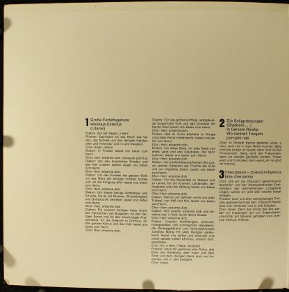 Deutsche Harmonia Mundi 1C 065-99 675 - Grosse Liturgie (Im Slaw - Image 3