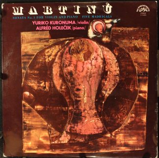 Supraphon 1 11 0575 - Sonata No. 3 For Violin And Piano / Five M