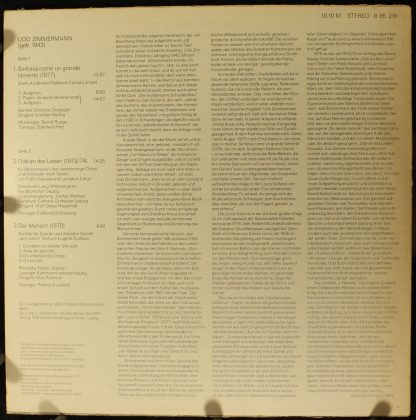 Nova 8 85 216 - Sinfonia Come Un Grande Lamento / Ode An Das Leb - Image 2