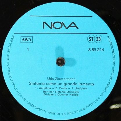 Nova 8 85 216 - Sinfonia Come Un Grande Lamento / Ode An Das Leb - Image 3