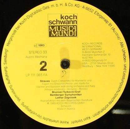 Koch Schwann Musica Mundi 111 065 FA - Bruch Lutoslawski Strauss - Image 3