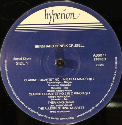 hyperion A66077 - Clarinet Quartets - Image 3