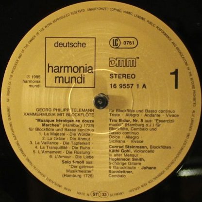 Deutsche Harmonia Mundi 1C 065 16 9557 1 - Kammermusik Mit Block - Image 5