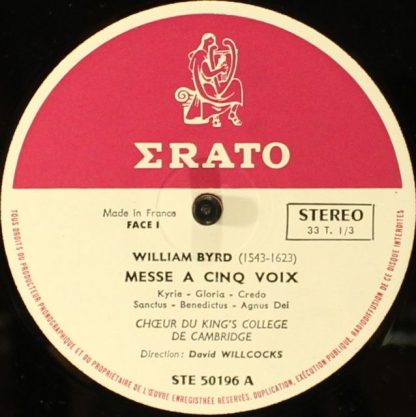 Erato 50196 - Messe A Cinq Voix - Image 3