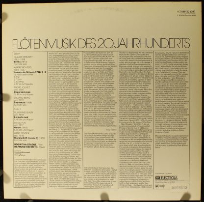 EMI 1C 065-30 834 - Flötenmusik Des 20. Jahrhunderts - Image 2