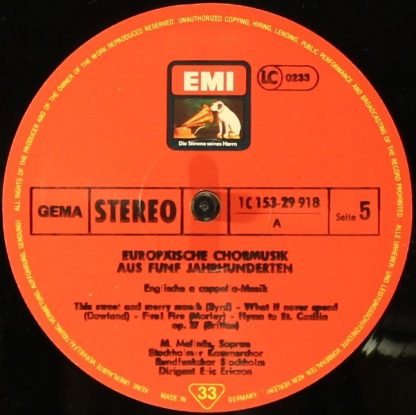 His Master's Voice 1C 153-29 916/9 - Europäische Chormusik Aus F - Image 6