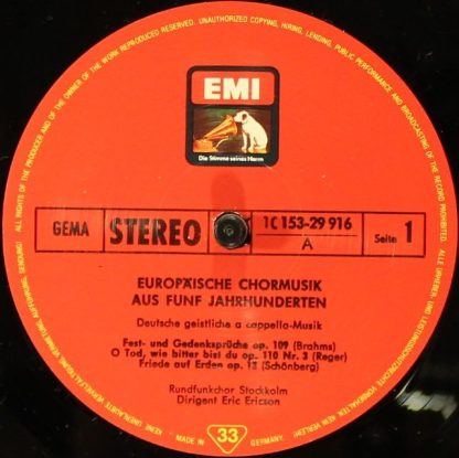 His Master's Voice 1C 153-29 916/9 - Europäische Chormusik Aus F - Image 7