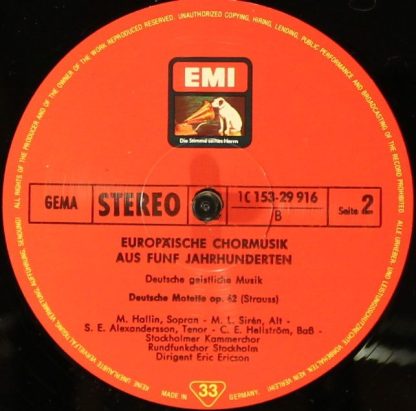 His Master's Voice 1C 153-29 916/9 - Europäische Chormusik Aus F - Image 8