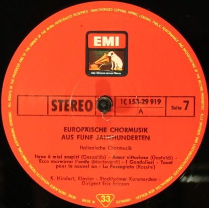 His Master's Voice 1C 153-29 916/9 - Europäische Chormusik Aus F - Image 9