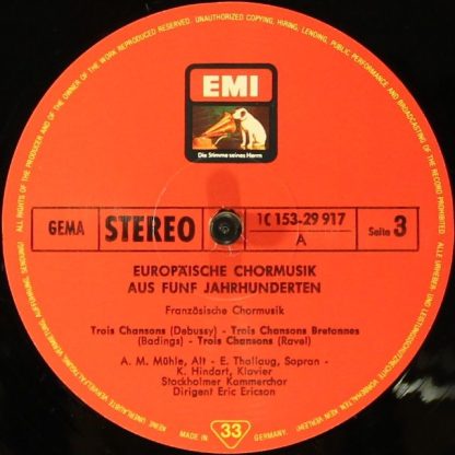 His Master's Voice 1C 153-29 916/9 - Europäische Chormusik Aus F - Image 10
