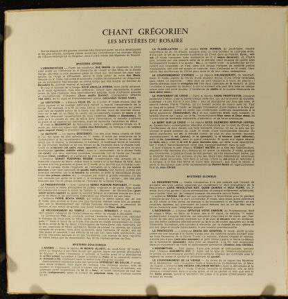 DECCA 7.530 - Chant Grégorien - Les Mystéres Du Rosaire - Image 6
