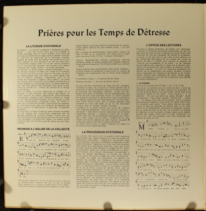 DECCA 7556 - Chant Grégorien - Priéres Pour Les Temps de Détress - Image 5