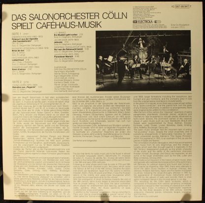 Deutsche Harmonia Mundi 1C 067 1999471 - Das Salonorchester Cöll - Image 2