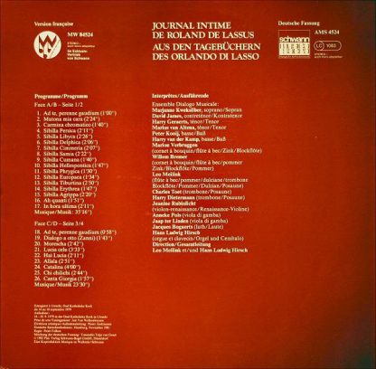 Musique en Wallonie MW 84524 - Journal Intime De Roland De Lassu - Image 2