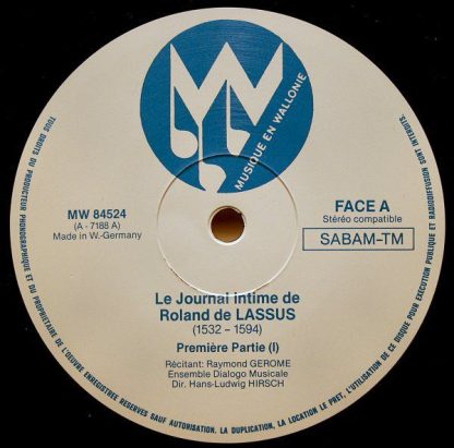Musique en Wallonie MW 84524 - Journal Intime De Roland De Lassu - Image 5