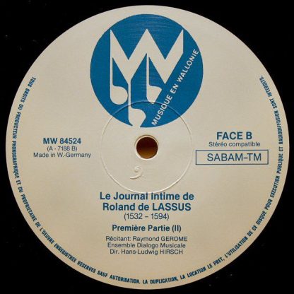 Musique en Wallonie MW 84524 - Journal Intime De Roland De Lassu - Image 6