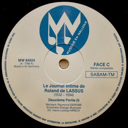 Musique en Wallonie MW 84524 - Journal Intime De Roland De Lassu - Image 7