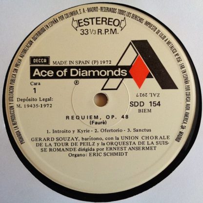 DECCA SDD 154 - Requiem Opus 48 - Image 3