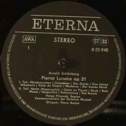 Eterna 8 25 948 - Pierrot Lunaire Op. 21 - Image 3