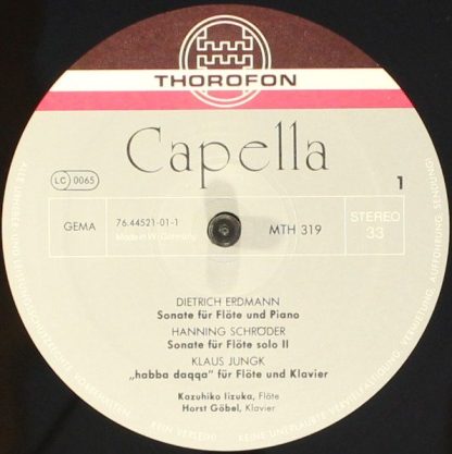 Thorofon Capella MTH 319 - Flötenmusik Aus Unserer Zeit - Image 3