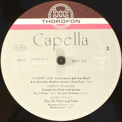 Thorofon Capella MTH 319 - Flötenmusik Aus Unserer Zeit - Image 4
