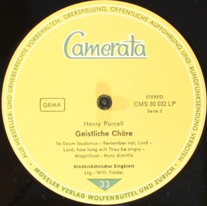 Camerata (2) CMS 30 032 - Deutsche Motetten / Geistliche Chöre - Image 4