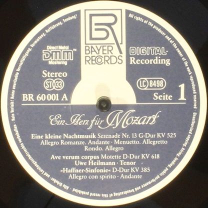 Bayer Records BR 60 001 - Ein Herz Für Mozart - Image 3