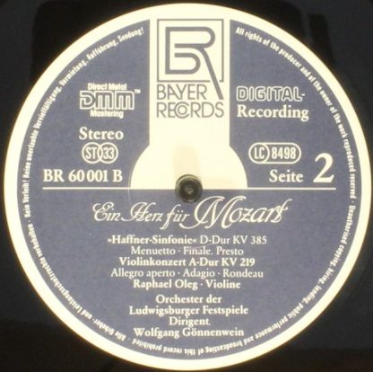 Bayer Records BR 60 001 - Ein Herz Für Mozart - Image 4