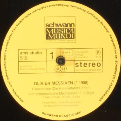 Schwann AMS Studio 518 - Die Himmelfahrt Christi ‧ L'Ascension ‧ - Image 3