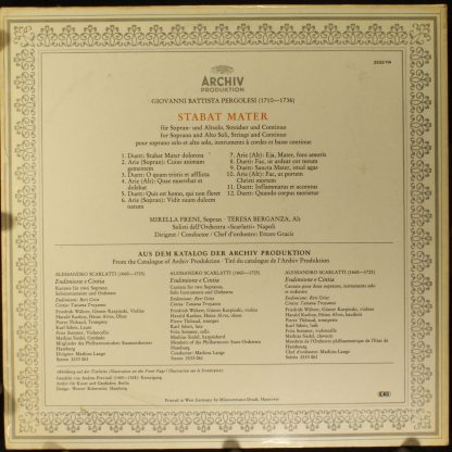 Archiv Produktion 2533 114 - Stabat Mater - Image 2