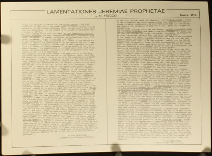 Zephyr (2) Z16 - Lamentationes Jeremiae Prophetae (Leçons Des Té - Image 3