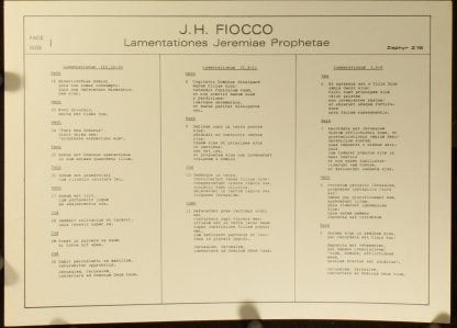 Zephyr (2) Z16 - Lamentationes Jeremiae Prophetae (Leçons Des Té - Image 4