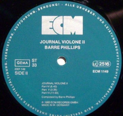 ECM Records ECM 1149 - Journal Violone II - Image 3
