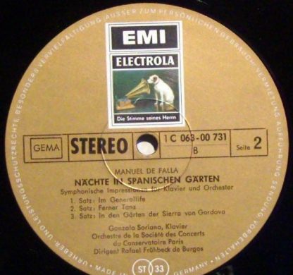 EMI 1C 063-00 731 - Concierto De Aranjuez / Nächte In Spanischen - Image 3