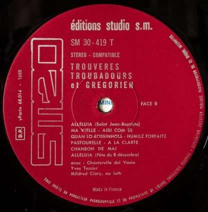 Editions Studio S.M. SM 30-419 T - Trouvères Troubadours et Grég - Image 4
