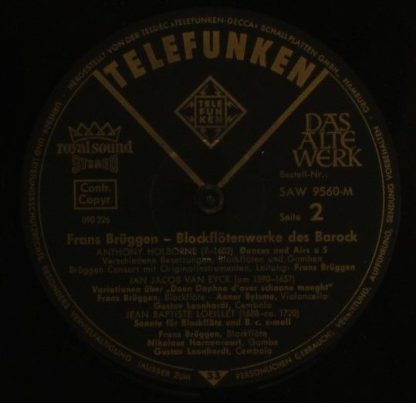 Telefunken SAW 9560-M - Blockflötenwerke Des Barock - Image 5