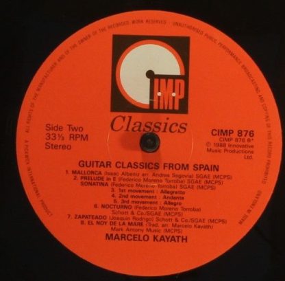 IMP Classics CIMP 876 - Guitar Classics From Spain - Image 4