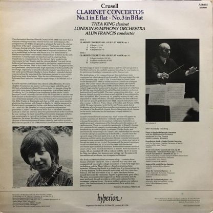 hyperion A66055 - Clarinet Concertos (No. 1 In E Flat • No. 3 In - Image 2