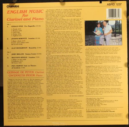Chandos ABRD 1237 - English Music For Clarinet And Piano - Image 2