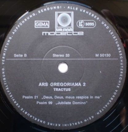 Motette Ursina M 50130 - Ars Gregoriana 2 - Tractus - Image 5