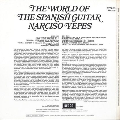 DECCA SPA 179 - The World Of The Spanish Guitar - Image 2