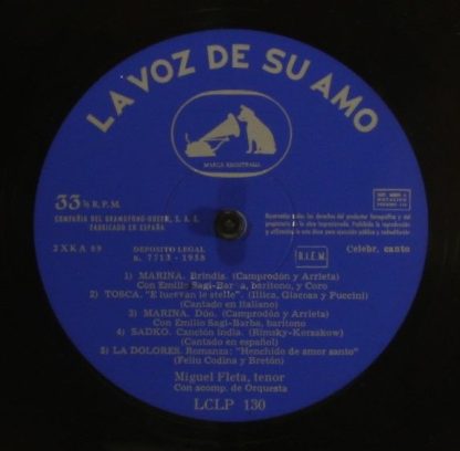 La Voz De Su Amo LCLP 130 - Miguel Fleta - Image 4