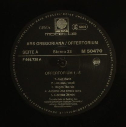 Motette Ursina M 50470 - Ars Gregoriana 9 - Das Offertorium - Image 5