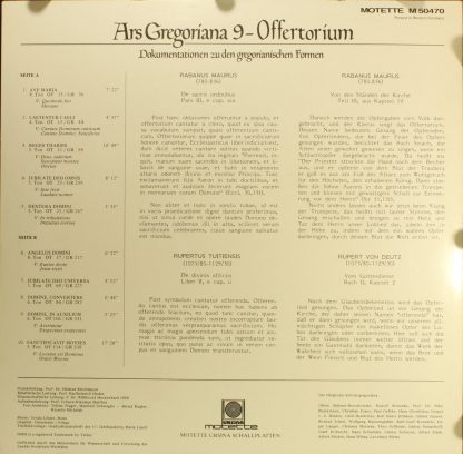 Motette Ursina M 50470 - Ars Gregoriana 9 - Das Offertorium - Image 2