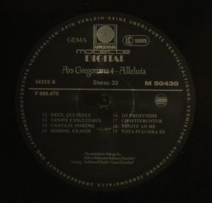 Motette Ursina M 50430 - Ars Gregoriana 4 - Das Alleluia - Image 6