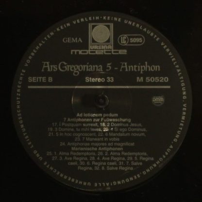Motette Ursina M 50520 - Ars Gregoriana 5 - Antiphon - Image 6